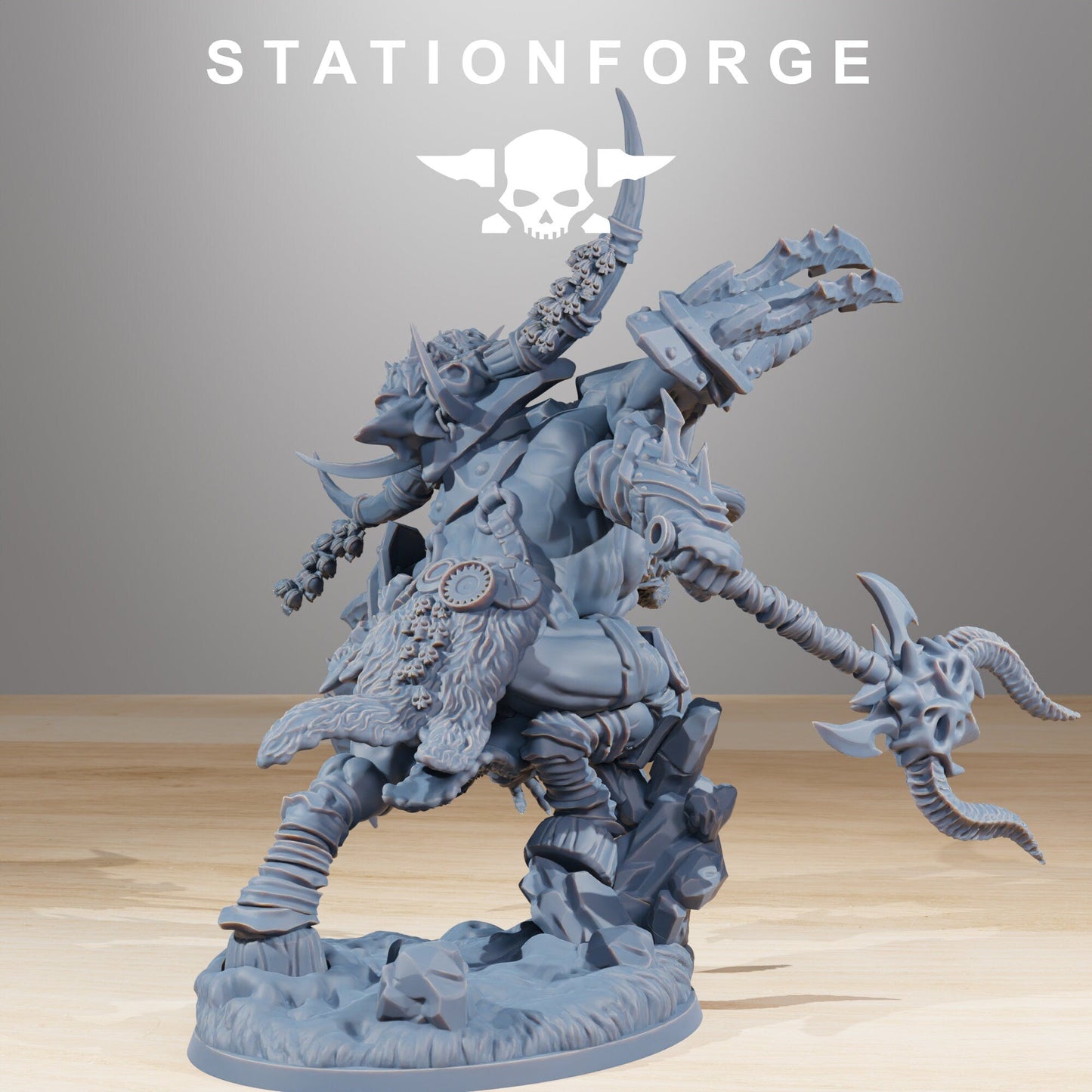 3D Printed Beast Boss by StationForge Miniatures