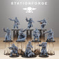 3D Printed Corrupted Sectarian Squad by StationForge Miniatures
