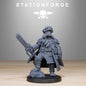 3D Printed Frostwatch Officer by StationForge Miniatures