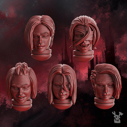 3d Printed Crimson Wings Female Heads/bodies by DakkaDakka