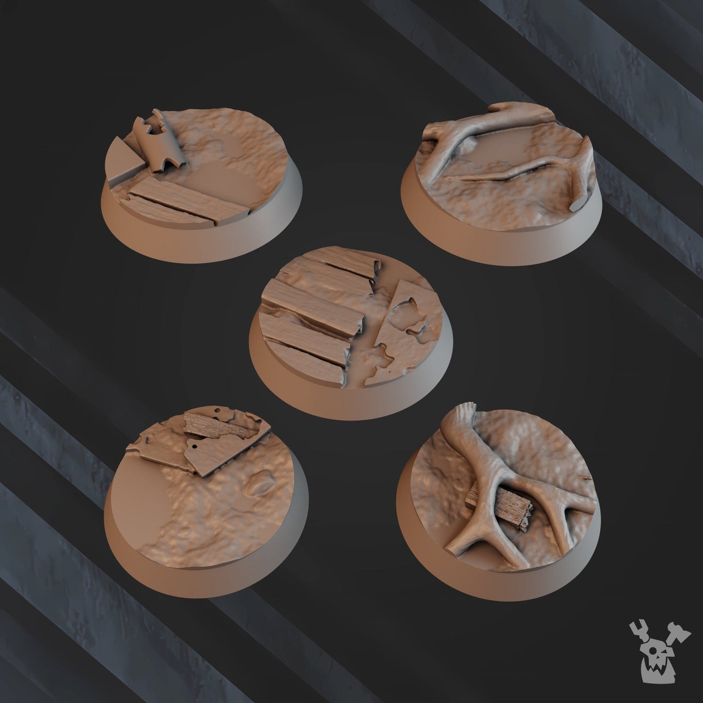 3d Printed Green Hell Division -  Base Set by DakkaDakka