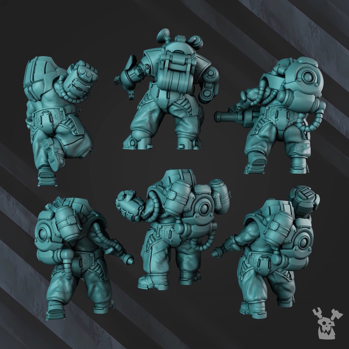 3d Printed Mithril Clan Sentinels by DakkaDakka Miniatures