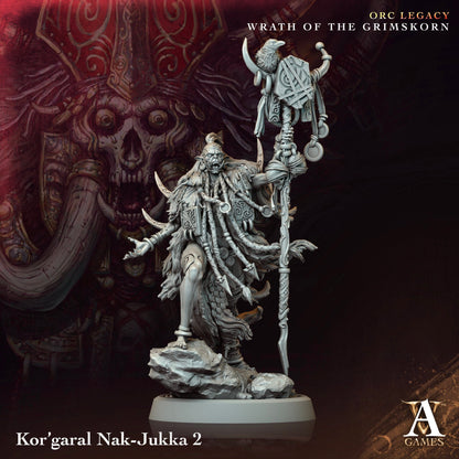 3D Printed Kor'Garal Nak-Jukka by Archvillain Games