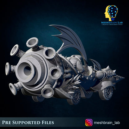 3d Printed Evil Machine RaceOrk Car by Meshbrain Labs