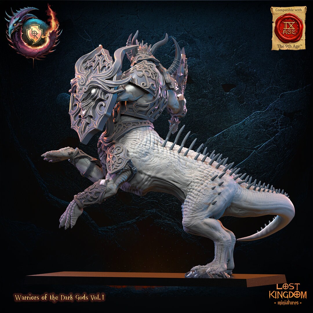 3D Printed Feldrak Elder by Lost Kingdom Miniatures