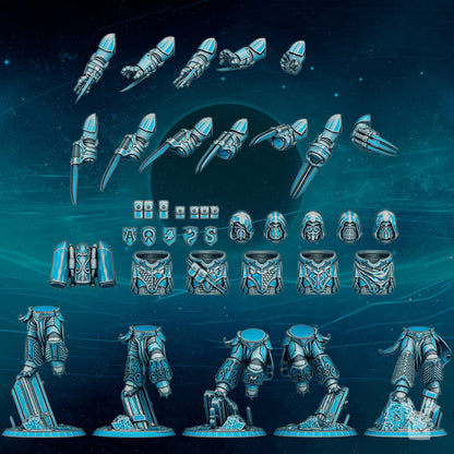 3d Printed Scylla Legion Assault Squad x5 by DakkaDakka Miniatures