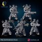 3d Printed Reapers of the Thousand Souls Squad x5 by Meshbrain Labs