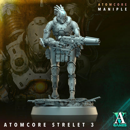 3D Printed Atomcore Strelet by Archvillain Games