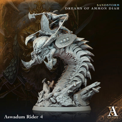 3D Printed Aswadum Rider by Archvillain Games