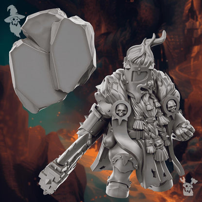 3D printed Olger Dreadquake by DakkaDakka Miniatures