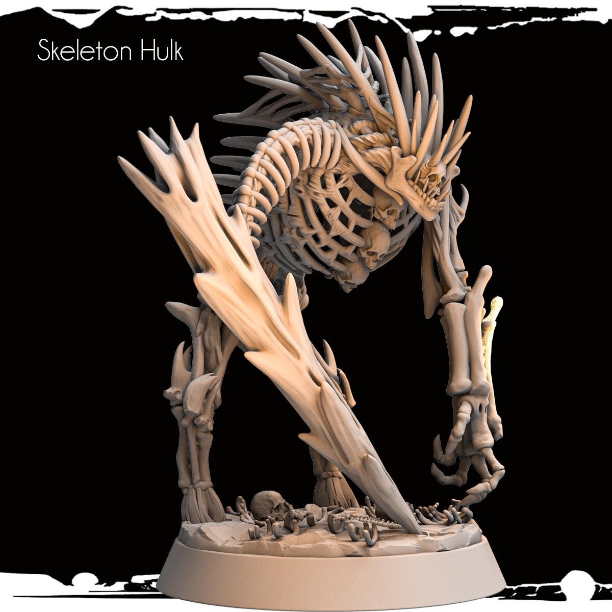 3d Printed Skeletal Hulk by Monolith Arts