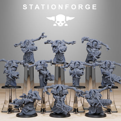 3D Printed Scavenger Volatiles Infantry by StationForge Miniatures