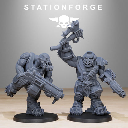 3D Printed Orkaz Spec Ops Team by StationForge Miniatures