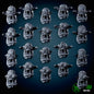 3d Printed Cybork Heads x20 by Mekka Miniatures