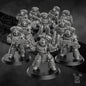 3d Printed Space Knight Pulsarum Squad by DakkaDakka Miniatures