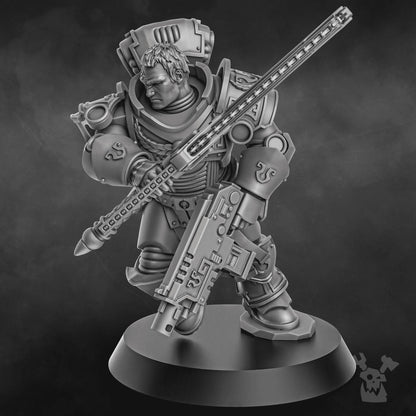 3D Printed Captain Caelus by DakkaDakka Miniatures