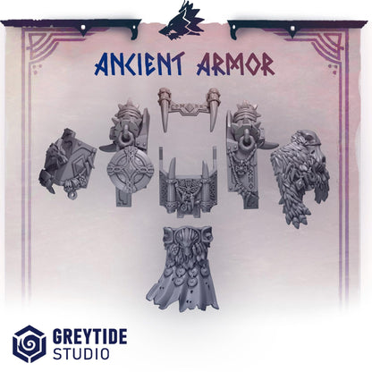 3d Printed Pack Hunter Ancient Armor Upgrade Kit by Greytide Studio