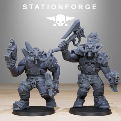 3D Printed Orkaz Troll Infantry x10 by StationForge Miniatures