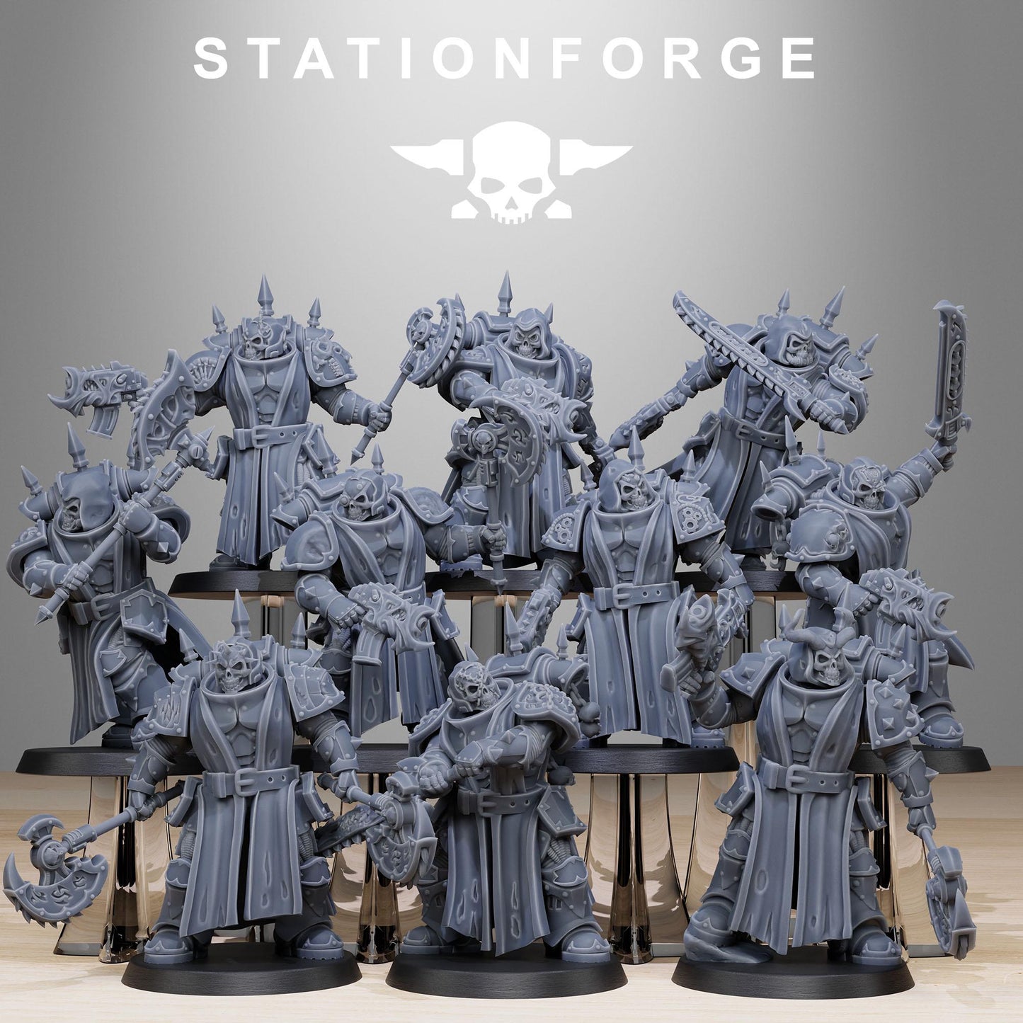 3D Printed Corrupted Socratis Squad by StationForge Miniatures