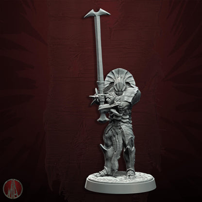 3D printed Orc Swordmasters by Monolith Arts