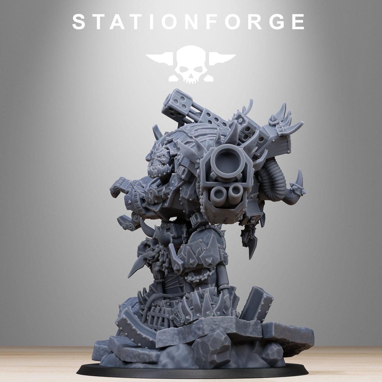3D Printed Orkaz Grand Nutta v2 by StationForge Miniatures
