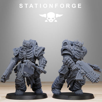 3d Printed Socratis Dragon Knights by Stationforge Miniatures