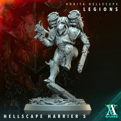 3D Printed Hellscape Harrier by Archvillain Games