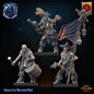 3d Printed Misty Island Abyssal Pirates Command Group by Lost Kingdom Miniatures