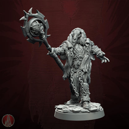 3D printed Orc Shaman by Monolith Arts