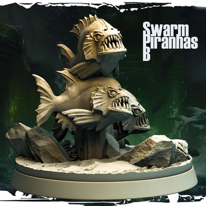 3D printed Piranha Swarms by Monolith Arts