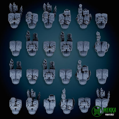 3d Printed Cybork Bodies by Mekka Miniatures