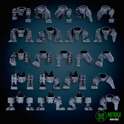3d Printed Cybork Legs by Mekka Miniatures