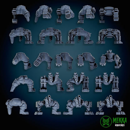 3d Printed Cybork Legs by Mekka Miniatures