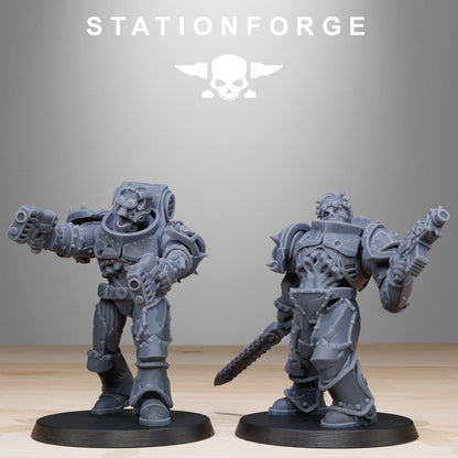 3D Printed Socratis Zombies by StationForge Miniatures
