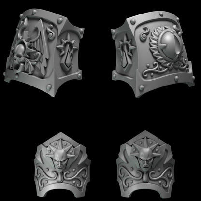 3d Printed Crimson Lords Ancient Armor Upgrade Kit by Greytide Studio