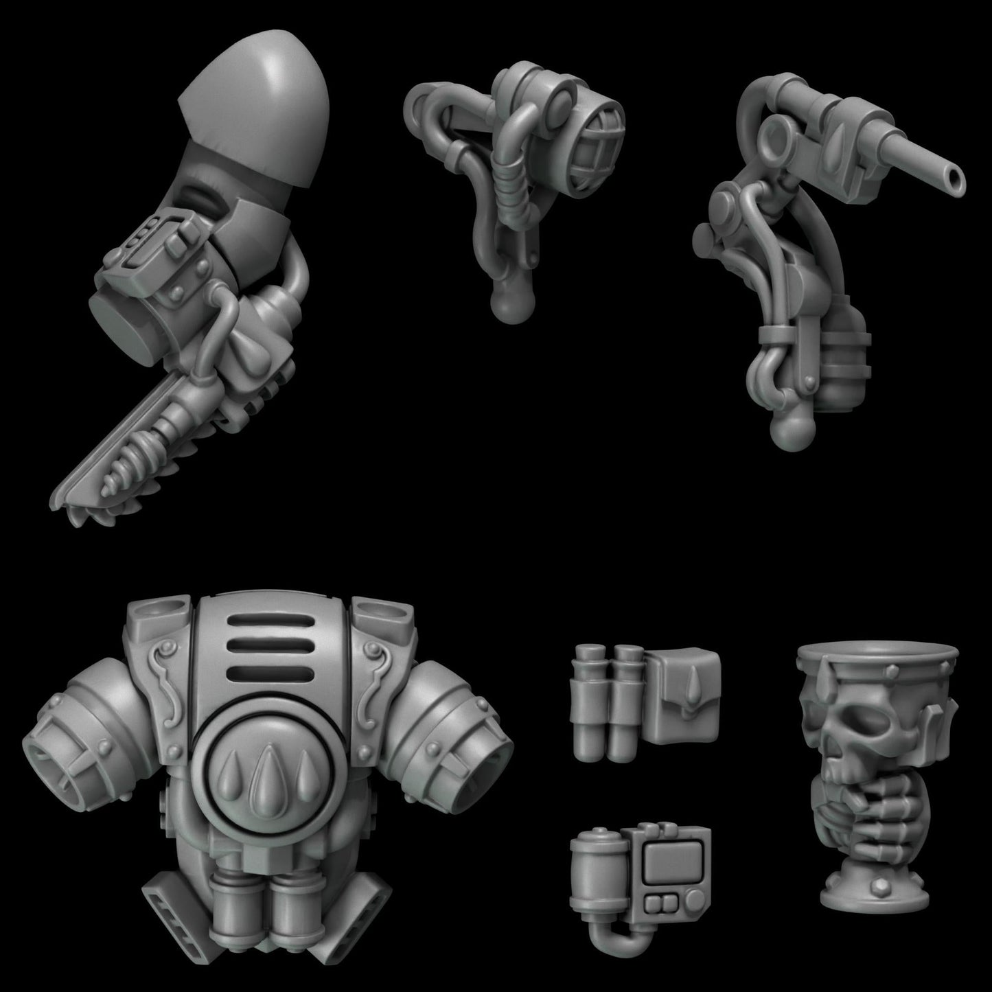 3d Printed Crimson Lords Medic Upgrade Kit by Greytide Studio