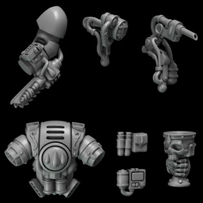 3d Printed Crimson Lords Medic Upgrade Kit by Greytide Studio