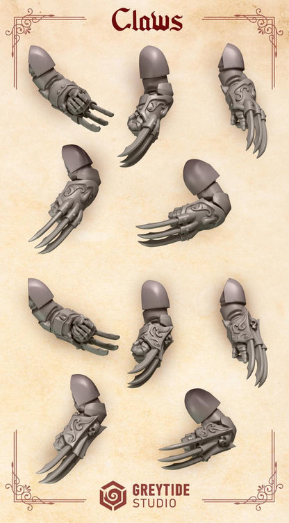 3d Printed Crimson Lords Claws x10 by Greytide Studio