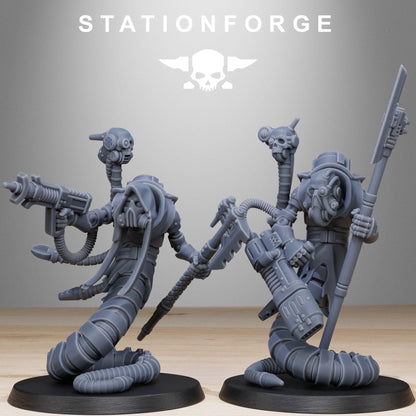 3D Printed Scavenger Serpents by StationForge Miniatures