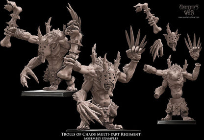 3D printed Trolls of Chaos x5 by Avatars of War
