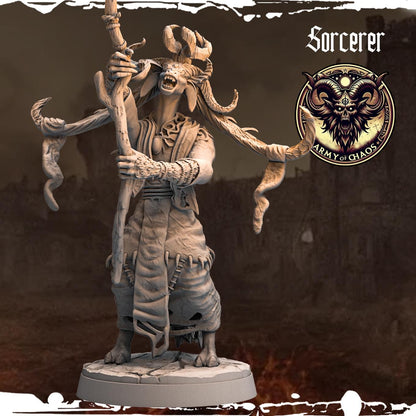 3D Printed Chaos Beast Sorcerer by Monolith Arts