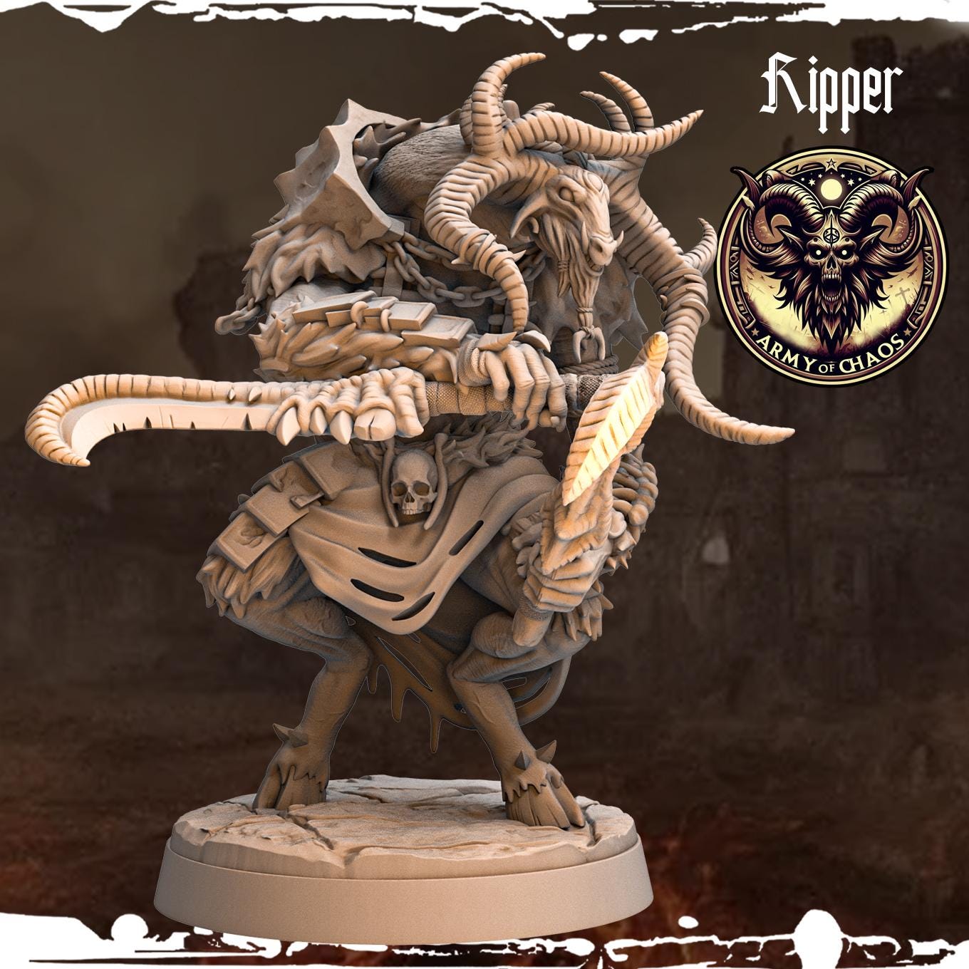3D Printed Chaos Beast Ripper by Monolith Arts