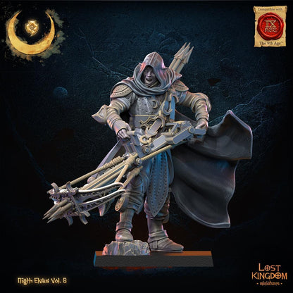 3d Printed Night Elf Arbalest Hero by Lost Kingdom Miniatures