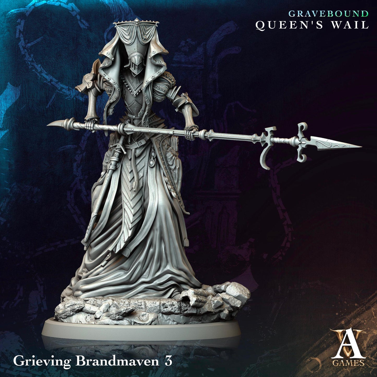 3D Printed Grieving Brandmaven by Archvillain Games