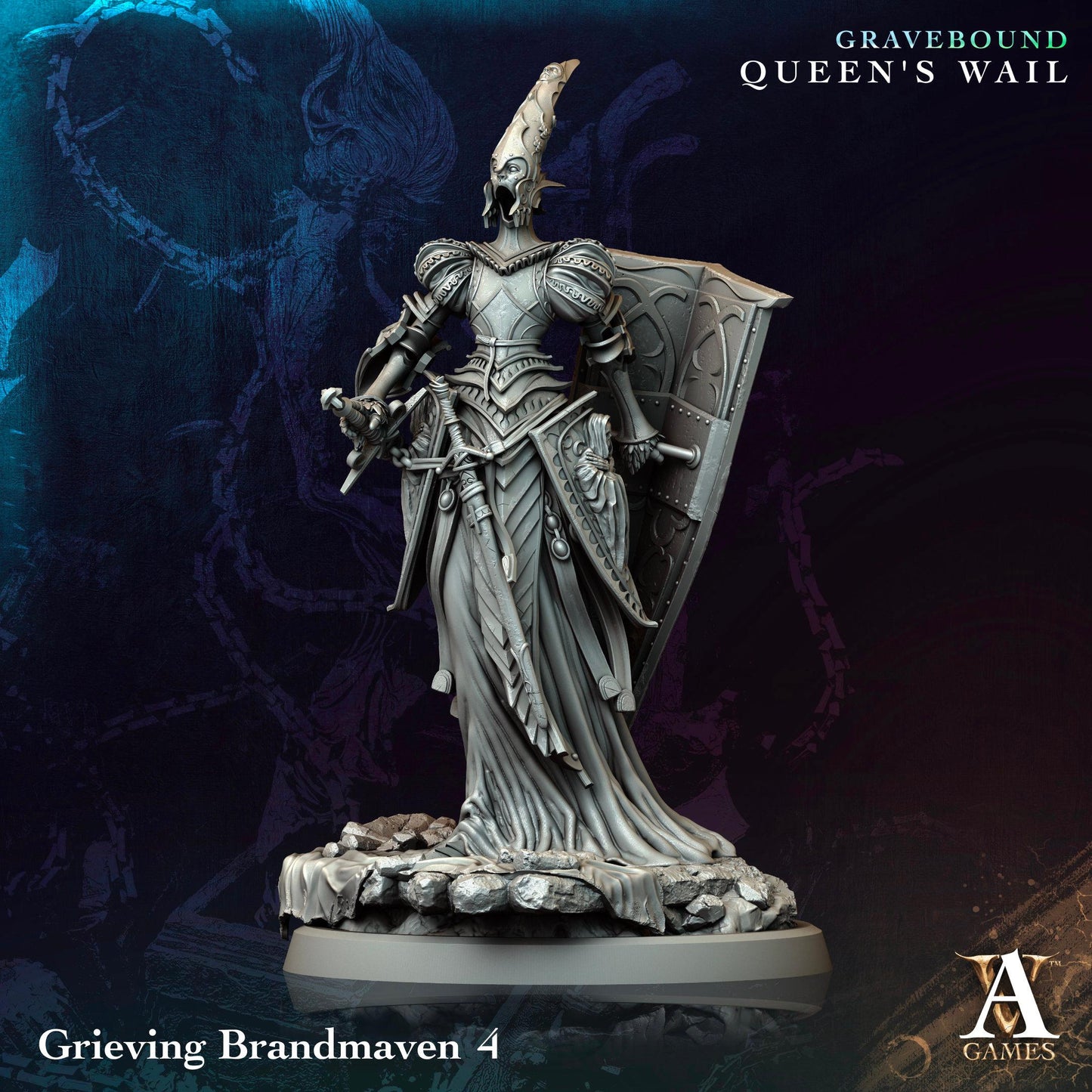 3D Printed Grieving Brandmaven by Archvillain Games