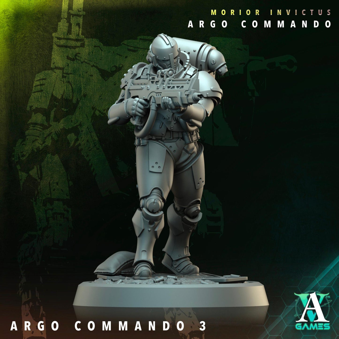 3D Printed Argo Commando by Archvillain Games