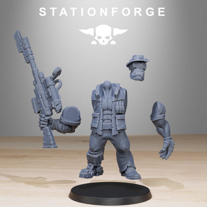 3D Printed Orkaz Team Fighters by StationForge Miniatures