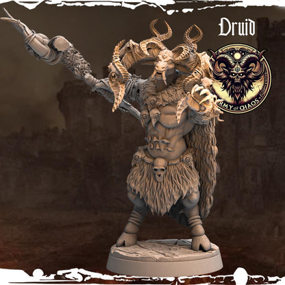 3D Printed Chaos Beast Druids by Monolith Arts