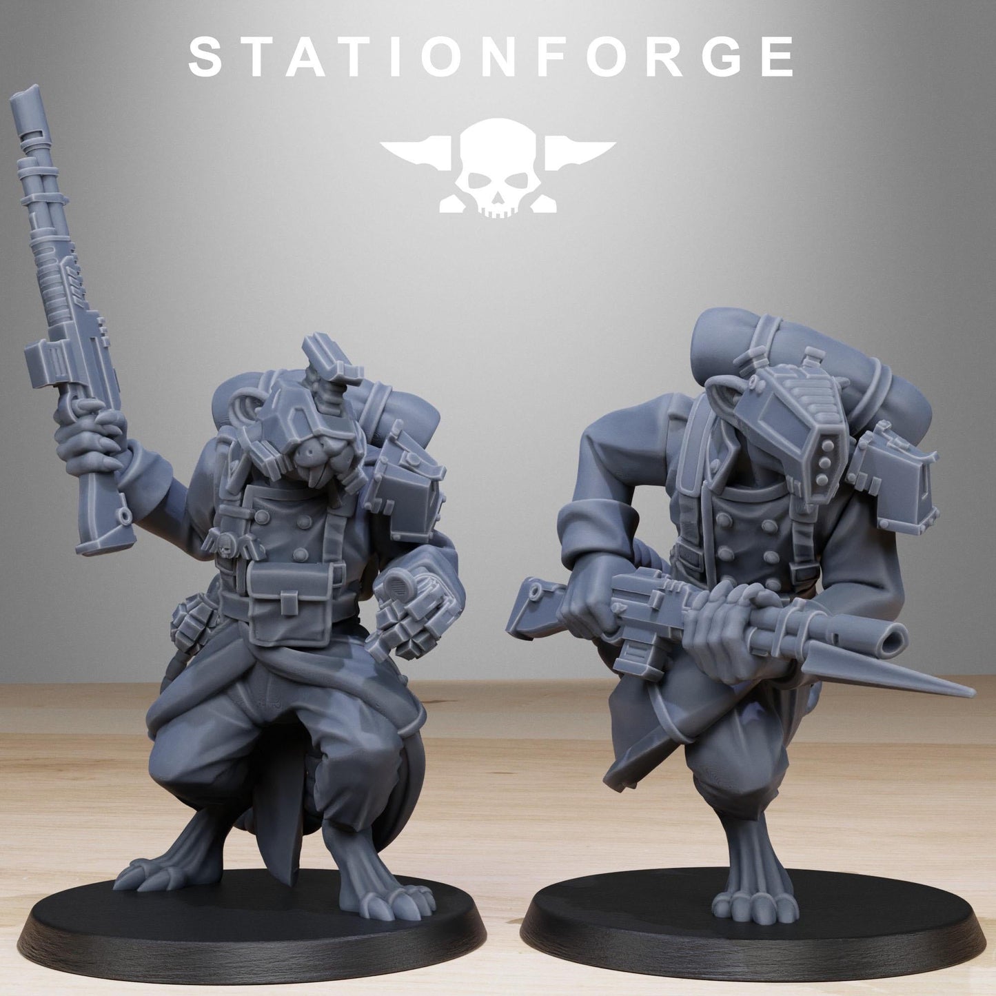 3D Printed GrimGuard Raticus by StationForge Miniatures