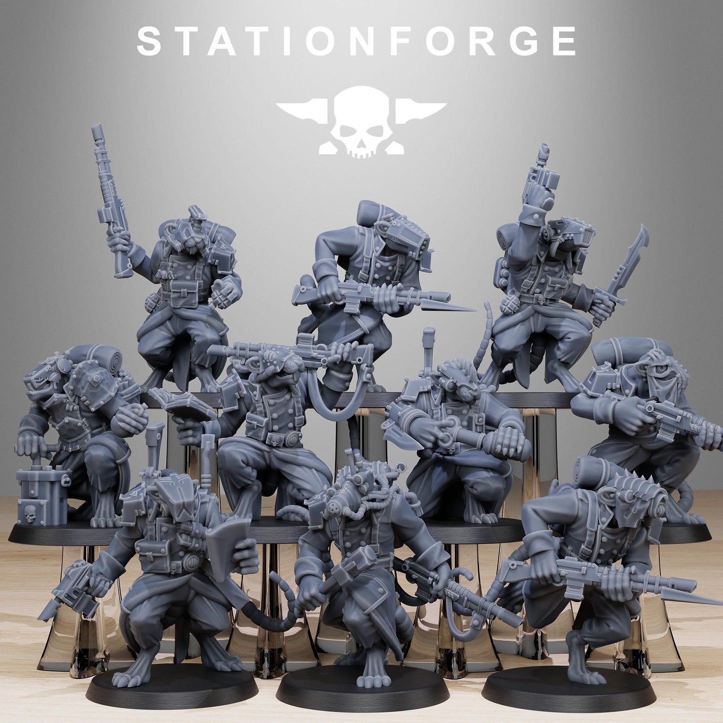 3D Printed GrimGuard Raticus by StationForge Miniatures